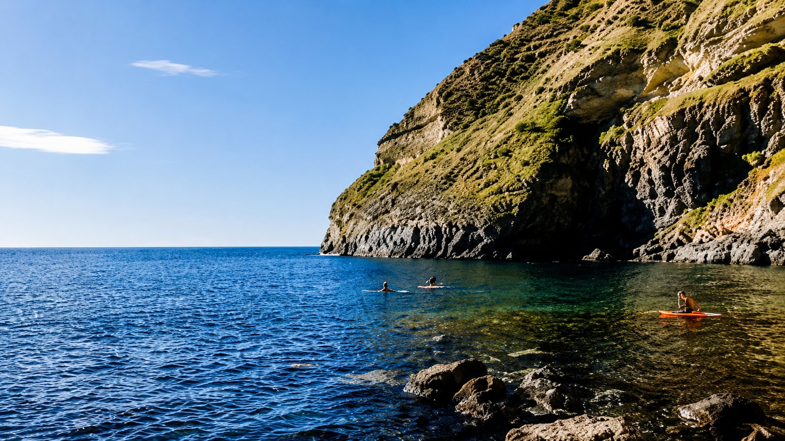 La baia termale di Sorgeto, Ischia
